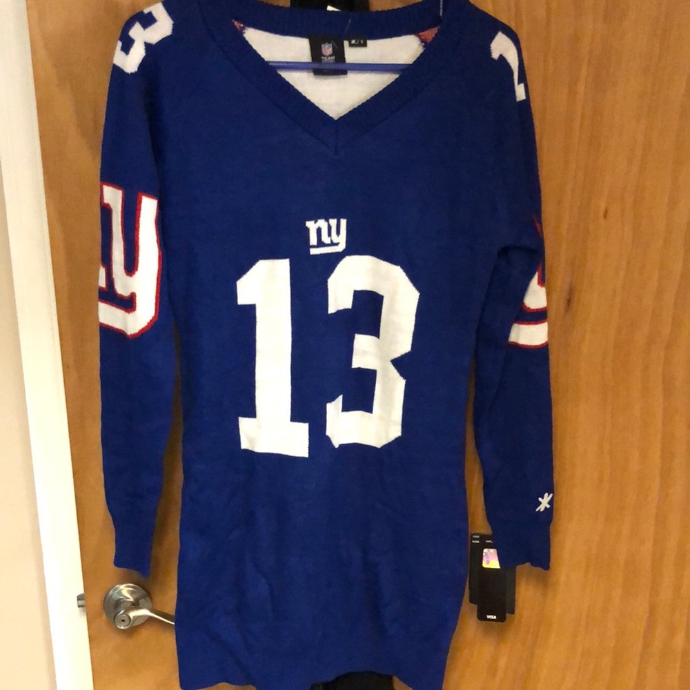 New York Giants OBJ VNeck Sweater